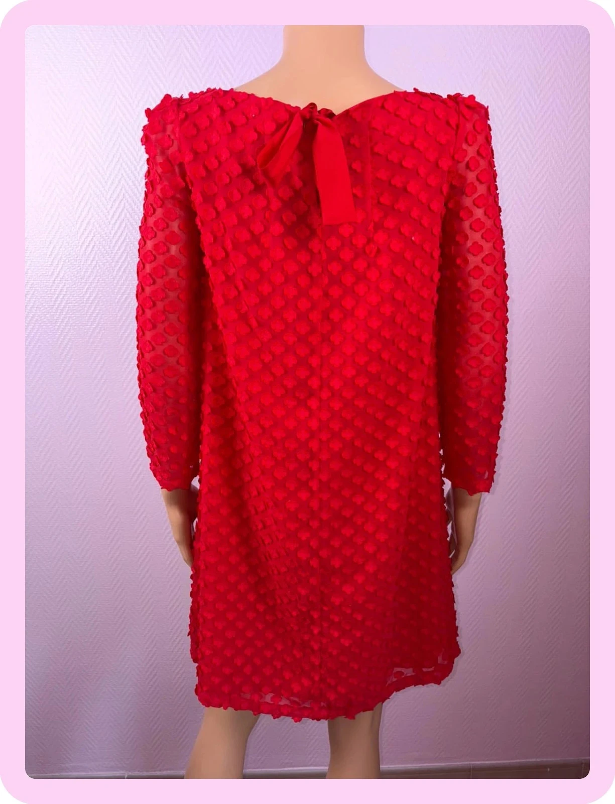 Vestido vermelho Claudie Pierlot, tamanho 36 – photo 6
